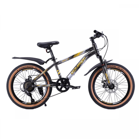Велосипед 20" рама 12" 7sp GT2007 BTM COMIRON REBEL чёрный / 685580