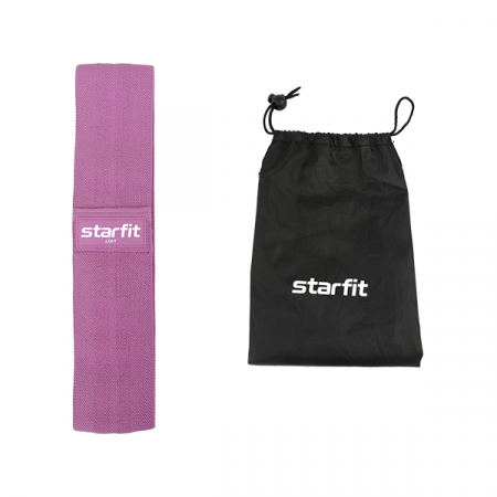 Мини-эспандер STARFIT ES-204 тканевый, низкая нагрузка, фиолетовый / 16663