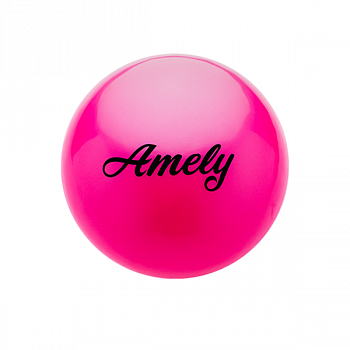 Мяч для х/г Amely AGB-101 19 см, розовый / 12855