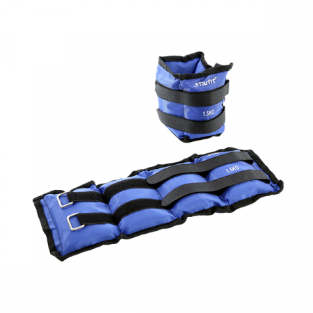 Утяжелители STARFIT WT-401 1,5 кг, синий / 10047