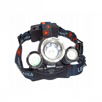 Фонарь налобный ZOOM GY-TD033-T6 3 цвета / 16008