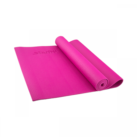 Коврик для йоги STARFIT FM-101 PVC 173x61x0,5 см, розовый / 8834