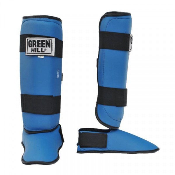 Защита голень-стопа Green Hill BATLE SIB-0014, к/з, синий (XL)/0591