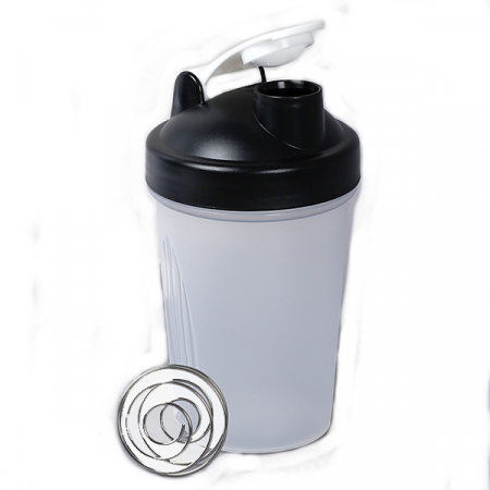 Бутылка/Шейкер SMALLHERO SHS-400 чёрная, для спортивного питания 400ML / 734990