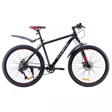 Велосипед 27,5" рама 19" 1x10sp COMIRON SYSTEM чёрный красный / 720779