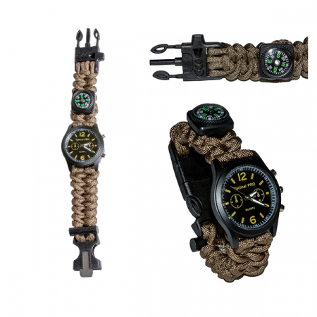 Watch General with paracord, brown /3021W
