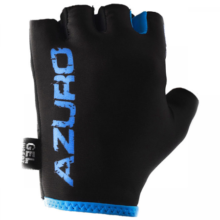 Перчатки велосипедные VincaVG 838 New Azuro черные с голубым (S)