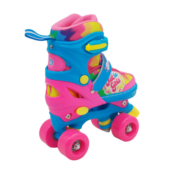 Раздвижные роликовые коньки КВАДЫ JUST pink (S (29-32)) / Alcap