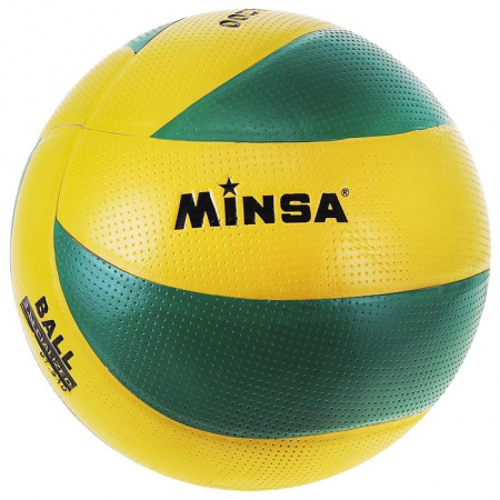 Мяч волейбольный MINSA, PU, клееный, 8 панелей, размер 5, 260 г / 735908