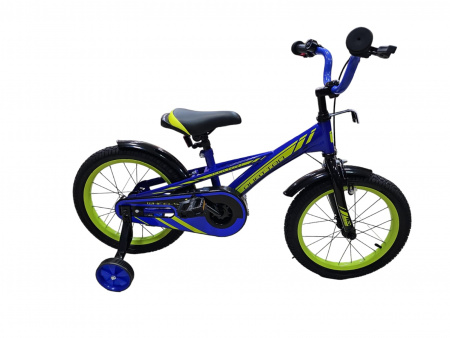 Велосипед TechTeam Quattro 16" синий (сталь) 2023 / TT