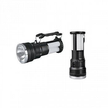Фонарь YAJIA кемпинг., 1W+24SMD LED, 220V, 3 режима, +солн. батарея, пласт. корпус, ручка / 304122