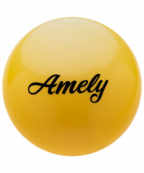 Мяч для х/г Amely AGB-101 15 см, желтый / 12842