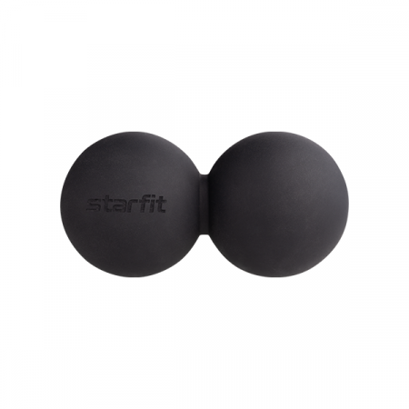Мяч для МФР STARFIT RB-102, 6 см, двойной, черный / 16650