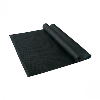 Коврик для йоги STARFIT FM-101 PVC 173x61x0,3 см, черный / 8830