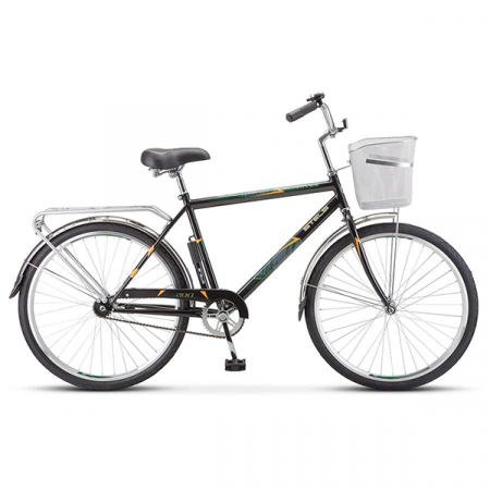 Велосипед Stels Navigator 26" 200 Gent Z010 Черный (с корзиной) (LU094044) (19") / 34076