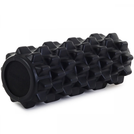 Цилиндр рельефный для фитнеса Harper Gym EG03 Ø13см х 33 см чёрный