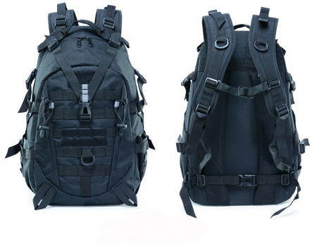 Рюкзак тактич. со светоотраж. элемент., black / rep-CH-7020black