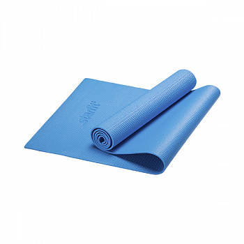 Коврик для йоги STARFIT FM-101 PVC 173x61x0,6 см, синий / 8835