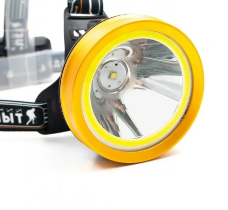 Фонарь налобный "СИБИРСКИЙ СЛЕДОПЫТ-RING LIGHT", 1 LED + 1 COB, аккум. 220В / PF-PFL-HL52