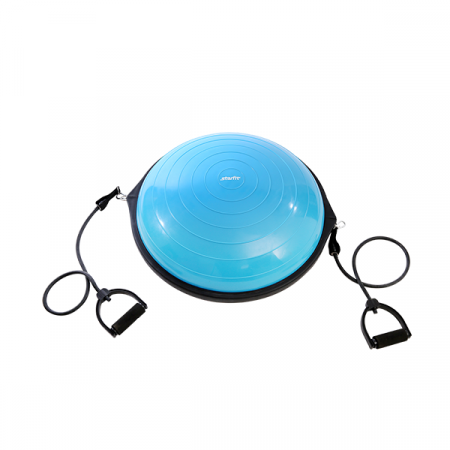 Полусфера "BOSU" STARFIT GB-502 с эспандерами, с насосом, синий / 2517